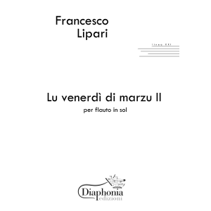 LU VENERDÌ DI MARZU II per flauto in Sol
